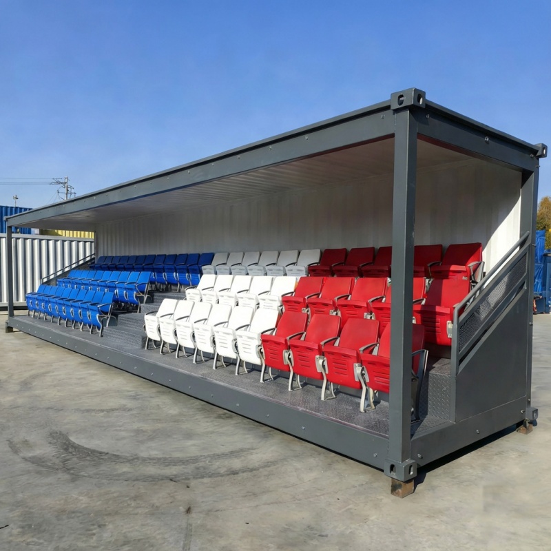 Container grandstand for sale| Modular Shipping Container Stadium Seating