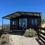 expandable container house custom sample with Awning