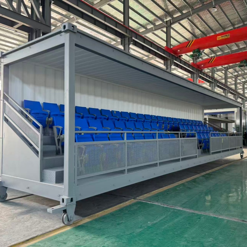 Grandstand shipping container football stand
