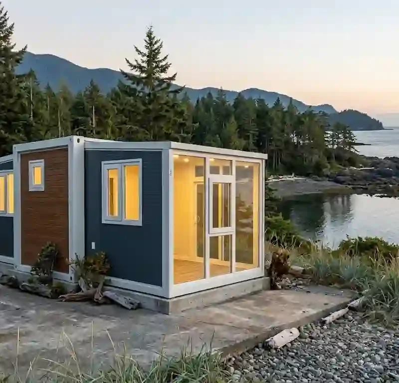 Casa de contêiner expansível de 10 pés para exportação