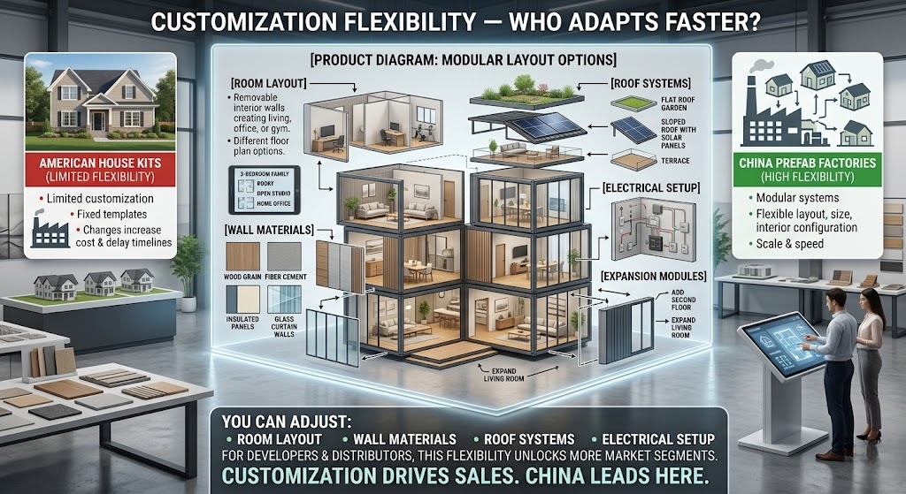 China prefab house modular customization options for layout and expansion