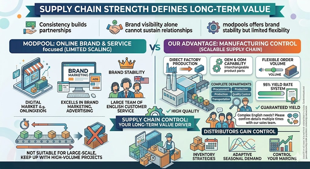 container pool supply chain comparison modpools vs china container pool manufacturers