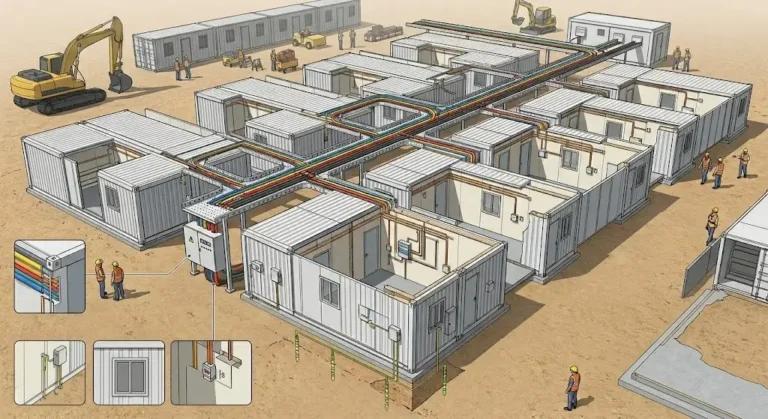 Questões elétricas devem ser cuidadosamente consideradas em casas contêiner.