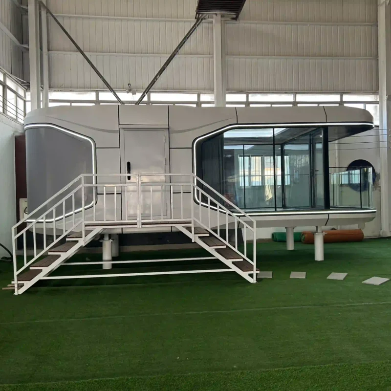 Space capsule house​ for glamping rental and worker housing