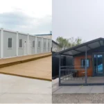 temporary-accommodation-on-a-construction Common forms：expandable container house and flat packing container