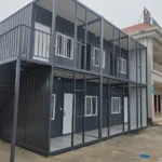 Temporary housing at the construction site