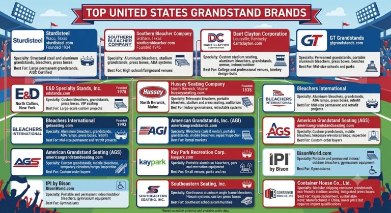 USA grandstand supplier list