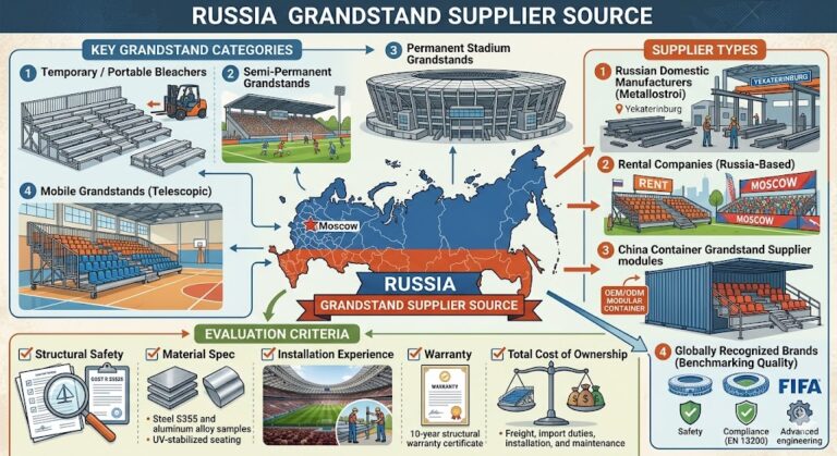 Introdução à Lista de Arquibancadas Russas