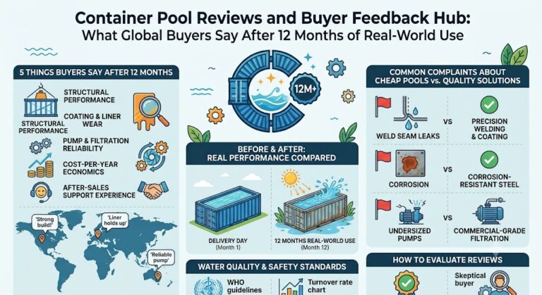 Avaliações sobre Piscinas de Contêiner