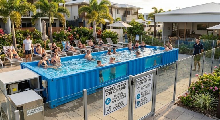 Piscine à conteneurs pour hôtels et complexes hôteliers