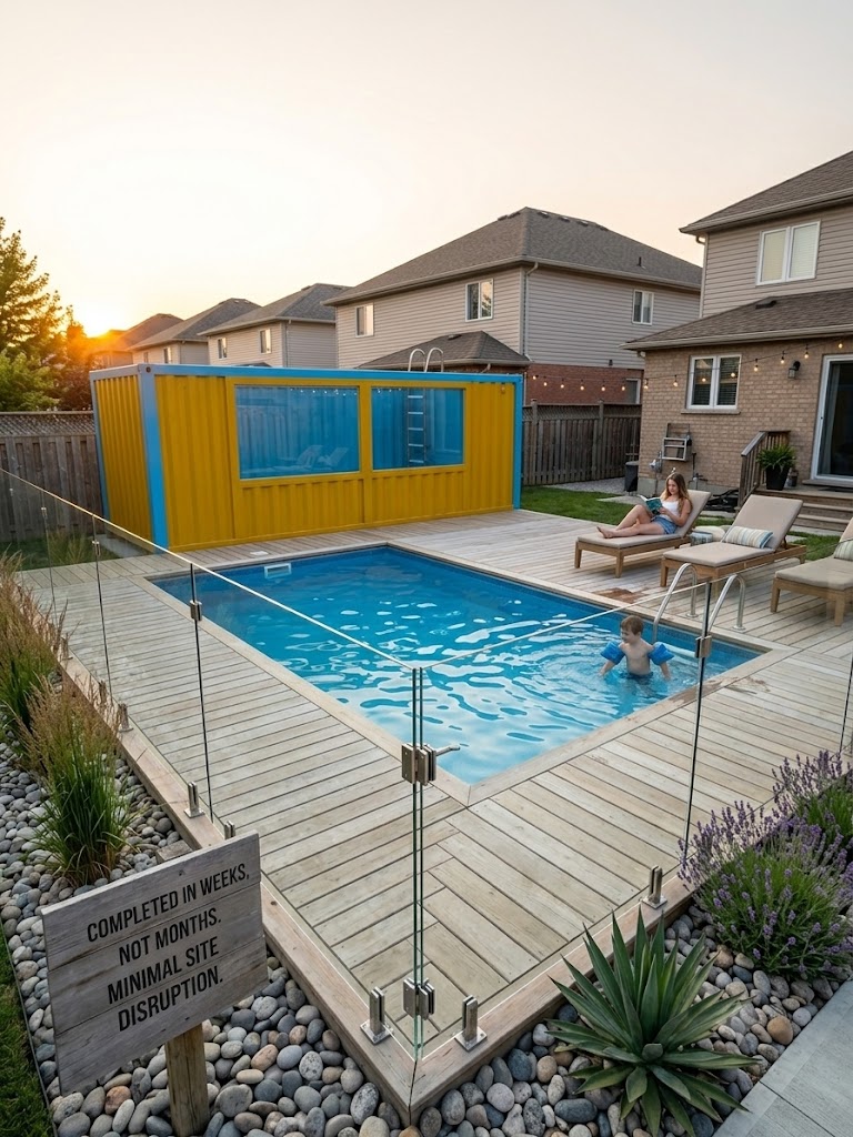 piscine-conteneur pour jardin