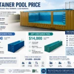 20ft 40ft container pool price
